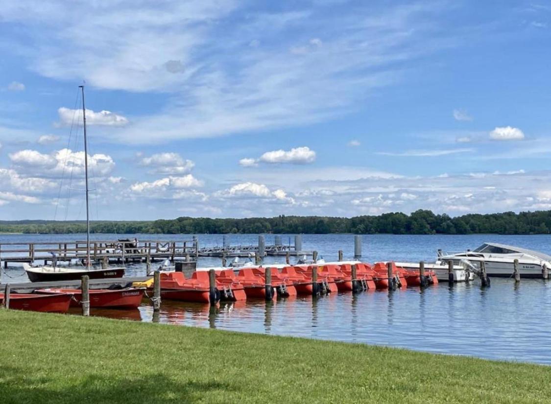 Modernes Ferienhaus Mit 3 Schlafzimmern In Der Naehe Vom Scharmuetzelsee ويندستش ريتز المظهر الخارجي الصورة